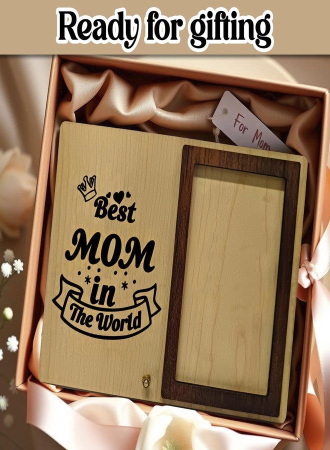 SOLOBOLO Birthday Gift for Mom - Wooden MDF Photo Frame for Mom - Personalized Picture Frame for Mother - Best Gift from Daughter & Son - Love You Maa - Mothers Day Gift - Image 5